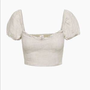 Aritzia- Wilfred Wander Linen Top